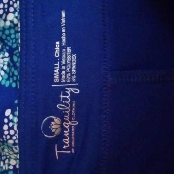 Tranquility by Colorado Clothing Active Skirt Skort size S Blue Print Pr… - Picture 5 of 8